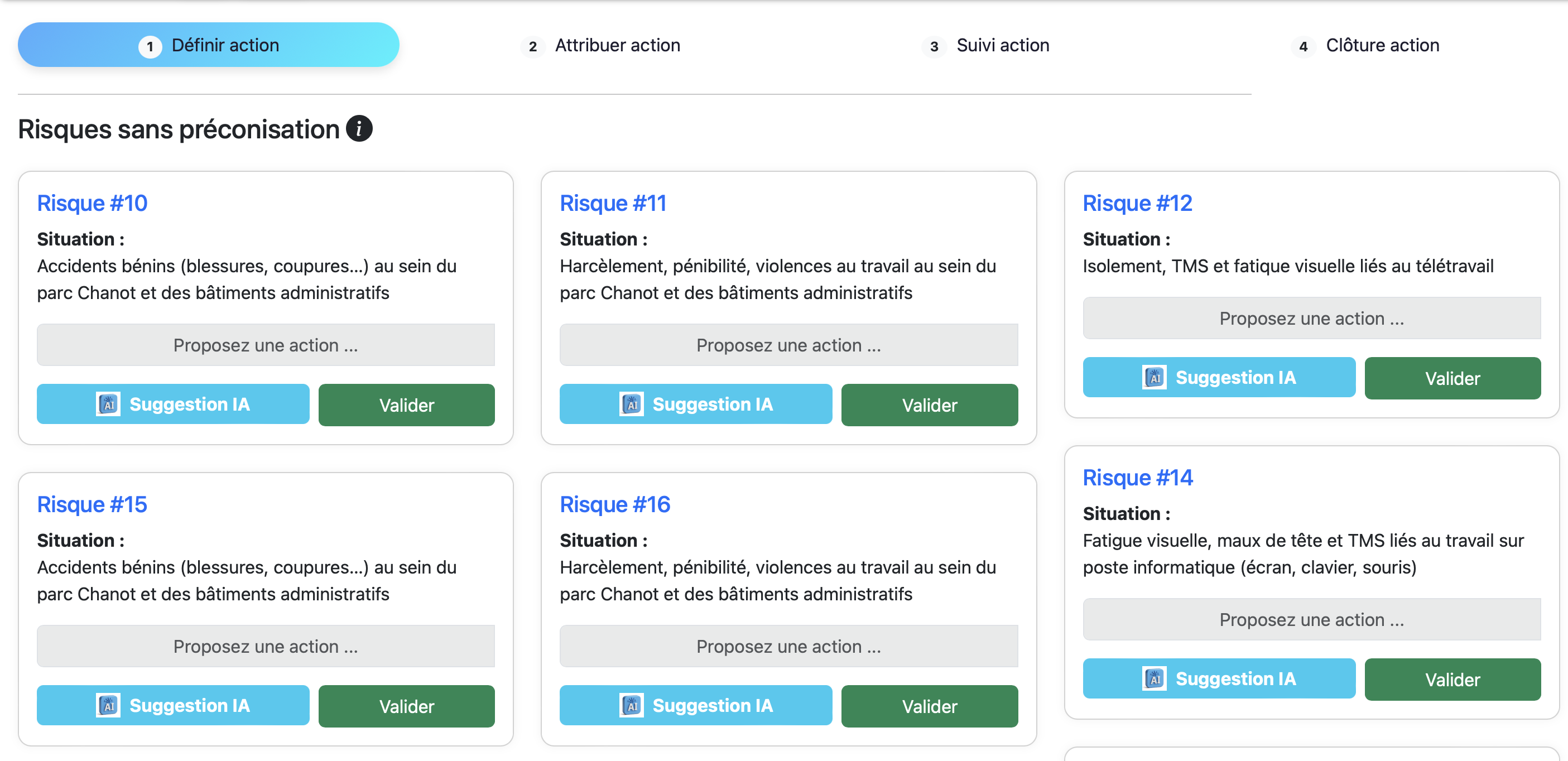 Définir les actions de prévention
